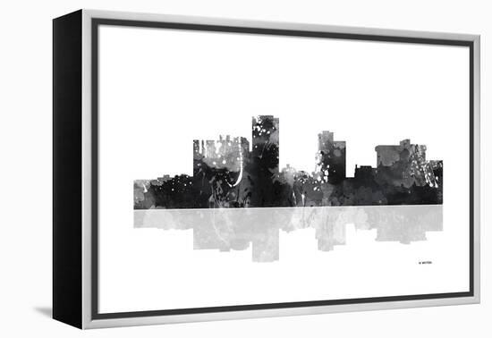 Little Rock Arkansas Skyline BG 1-Marlene Watson-Framed Premier Image Canvas