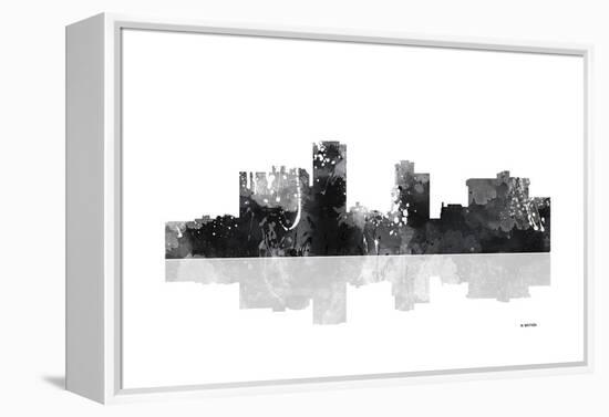 Little Rock Arkansas Skyline BG 1-Marlene Watson-Framed Premier Image Canvas