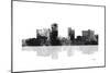 Little Rock Arkansas Skyline BG 1-Marlene Watson-Mounted Giclee Print