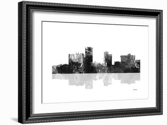 Little Rock Arkansas Skyline BG 1-Marlene Watson-Framed Giclee Print