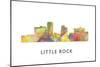 Little Rock Arkansas Skyline-Marlene Watson-Mounted Giclee Print