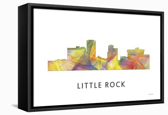 Little Rock Arkansas Skyline-Marlene Watson-Framed Premier Image Canvas