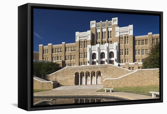 Little Rock Central High School NNS, Little Rock, Arkansas, USA-Walter Bibikow-Framed Premier Image Canvas