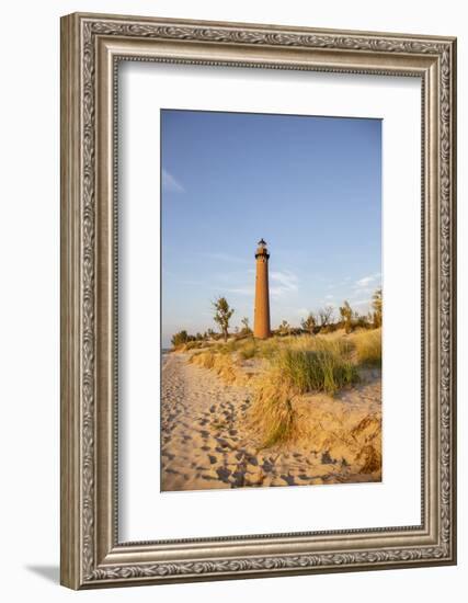 Little Sable Point Lighthouse near Mears, Michigan.-Richard & Susan Day-Framed Photographic Print