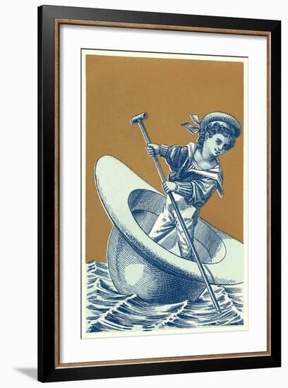 Little Sailor in Hat-null-Framed Art Print