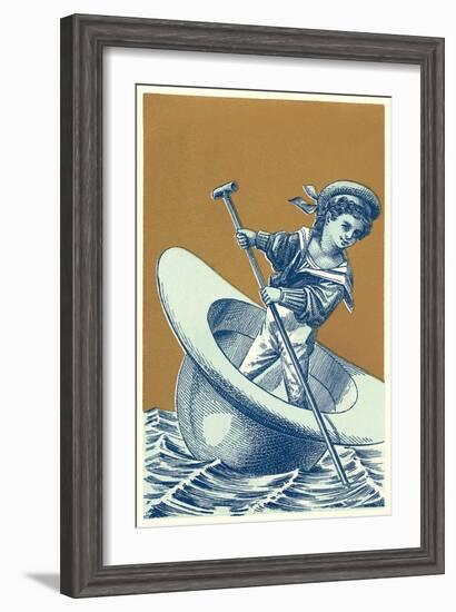 Little Sailor in Hat-null-Framed Art Print