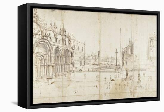 Little Saint Mark's Square, Venice-Gaspar van Wittel-Framed Stretched Canvas