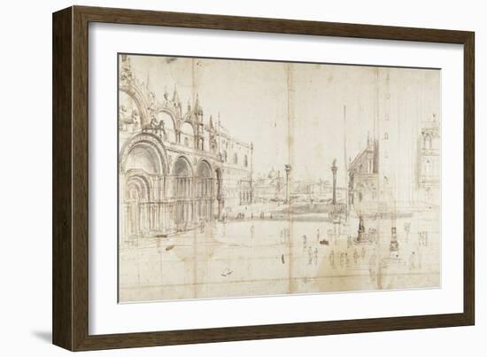 Little Saint Mark's Square, Venice-Gaspar van Wittel-Framed Art Print