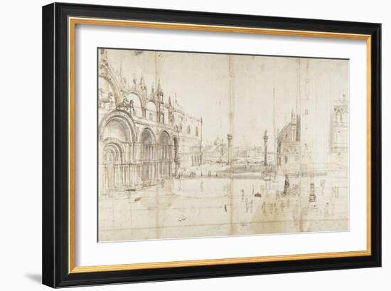 Little Saint Mark's Square, Venice-Gaspar van Wittel-Framed Art Print