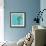 Little Seahorse Blue-Kellie Day-Framed Art Print displayed on a wall