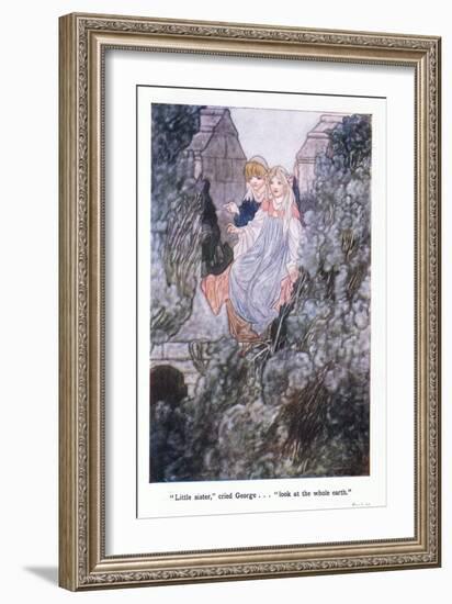 Little Sister, Cried GeorgeLook at the Whole Earth-Charles Robinson-Framed Giclee Print