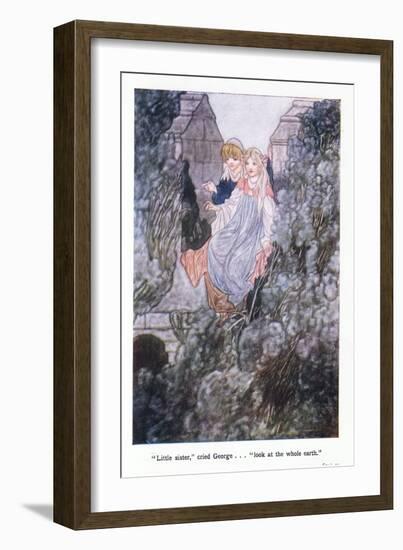 Little Sister, Cried GeorgeLook at the Whole Earth-Charles Robinson-Framed Giclee Print