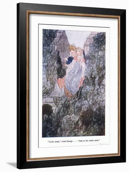 Little Sister, Cried GeorgeLook at the Whole Earth-Charles Robinson-Framed Giclee Print