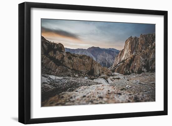 Little Slide Canyon At Dusk, Sawtooth Ridge Area Of The High Sierras, California-Louis Arevalo-Framed Photographic Print