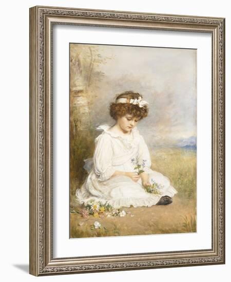 Little Speedwell's Darling Blue, 1892-John Everett Millais-Framed Giclee Print