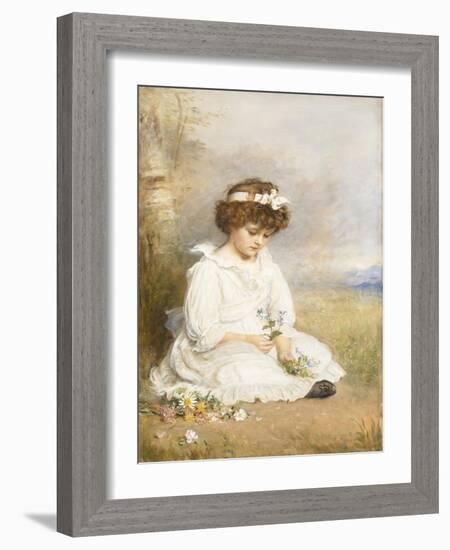 Little Speedwell's Darling Blue, 1892-John Everett Millais-Framed Giclee Print