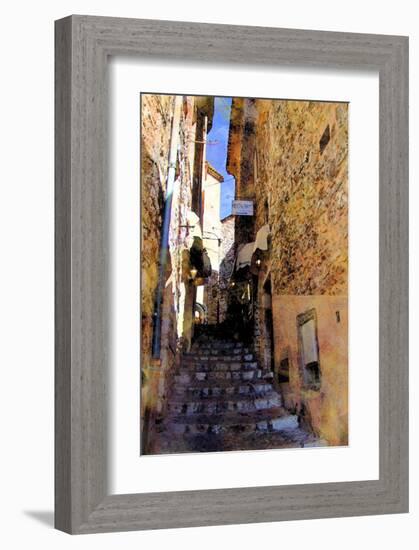 Little Stairs, La Villa, France-Nicolas Hugo-Framed Giclee Print
