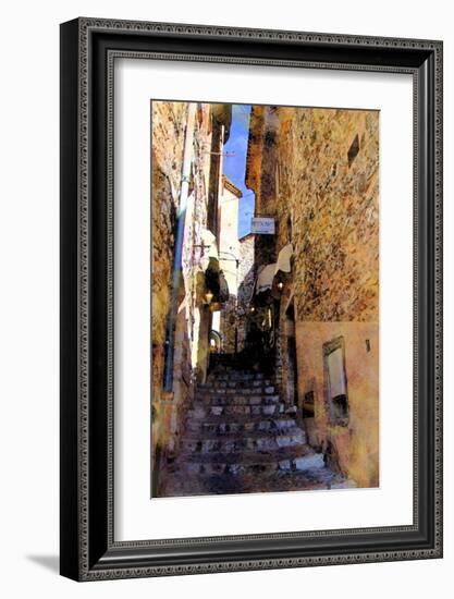 Little Stairs, La Villa, France-Nicolas Hugo-Framed Giclee Print