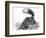 Little Striped Skunk-null-Framed Premium Giclee Print