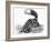 Little Striped Skunk-null-Framed Art Print