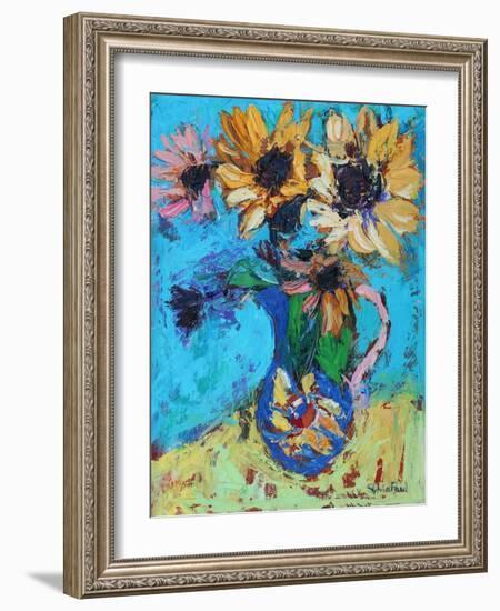 Little Sunflowers-Sylvia Paul-Framed Giclee Print