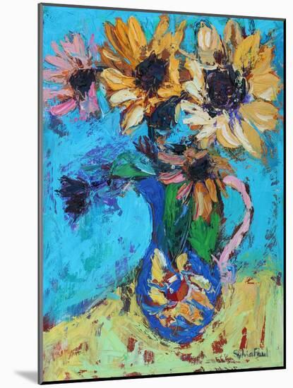 Little Sunflowers-Sylvia Paul-Mounted Giclee Print