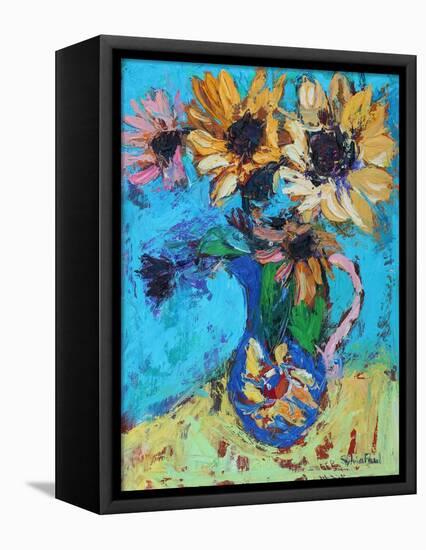 Little Sunflowers-Sylvia Paul-Framed Premier Image Canvas