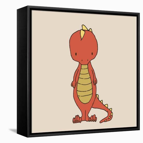 Little T Rex-Designs Sweet Melody-Framed Stretched Canvas