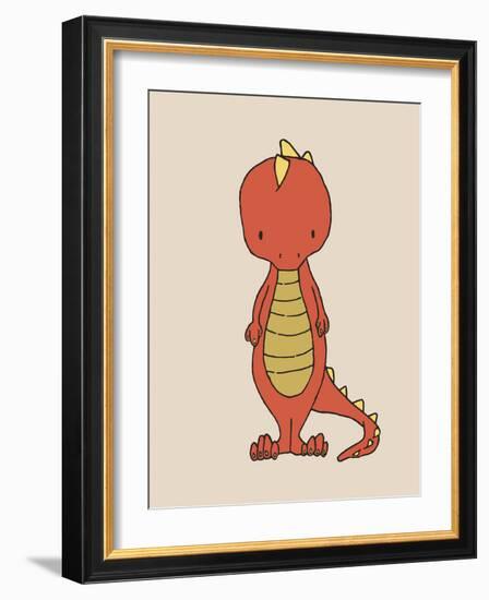 Little T Rex-Designs Sweet Melody-Framed Art Print