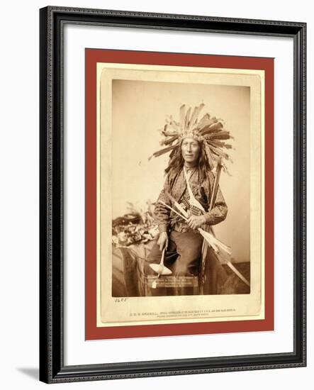 Little, the Instigator of Indian Revolt at Pine Ridge, 1890-null-Framed Giclee Print