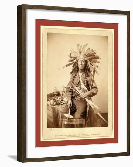 Little, the Instigator of Indian Revolt at Pine Ridge, 1890-null-Framed Giclee Print