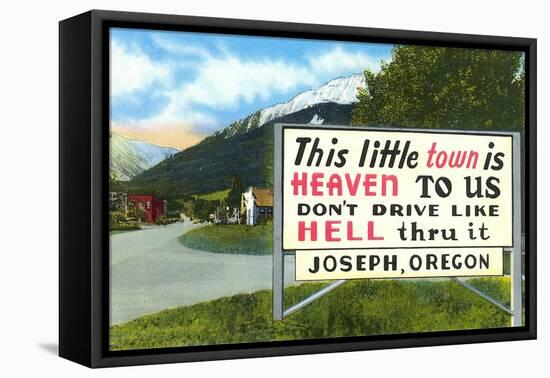 Little Town Is Heaven-null-Framed Stretched Canvas