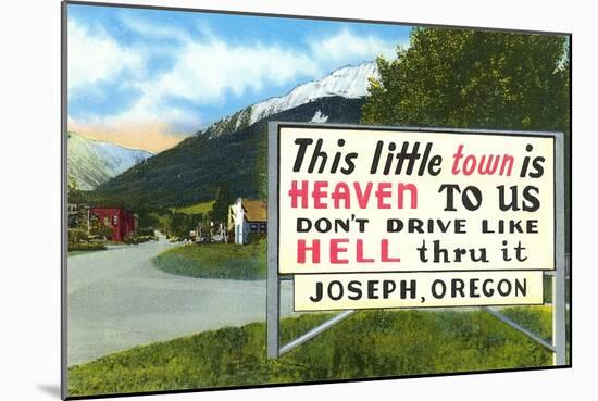 Little Town Is Heaven-null-Mounted Art Print