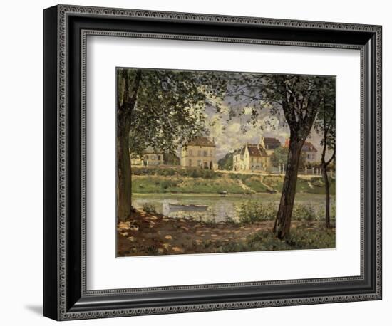 Little Town on the River Seine-Alfred Sisley-Framed Giclee Print