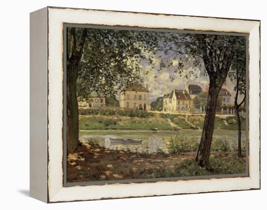 Little Town on the River Seine-Alfred Sisley-Framed Premier Image Canvas