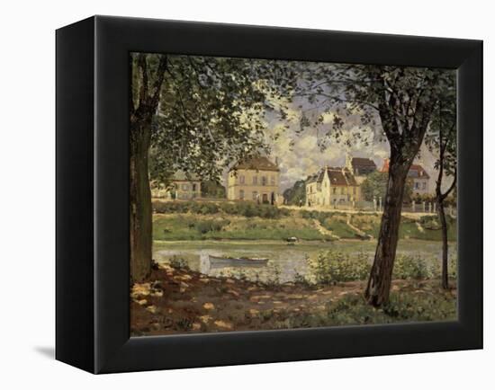 Little Town on the River Seine-Alfred Sisley-Framed Premier Image Canvas