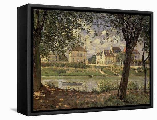 Little Town on the River Seine-Alfred Sisley-Framed Premier Image Canvas