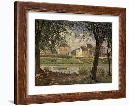 Little Town on the River Seine-Alfred Sisley-Framed Giclee Print