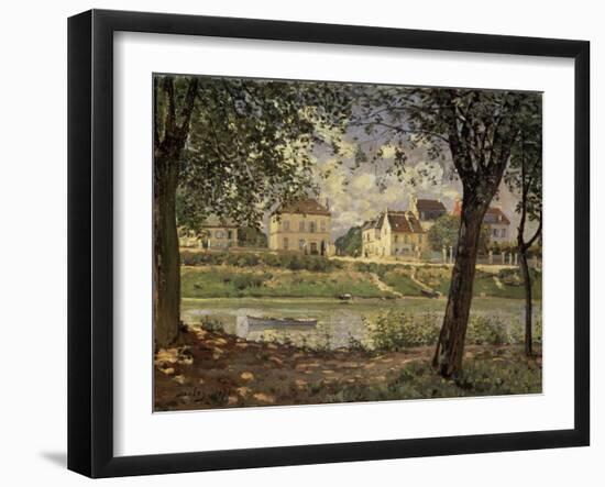 Little Town on the River Seine-Alfred Sisley-Framed Giclee Print