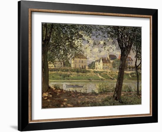 Little Town on the River Seine-Alfred Sisley-Framed Giclee Print