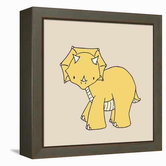 Little Triceratops-Designs Sweet Melody-Framed Stretched Canvas