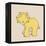 Little Triceratops-Designs Sweet Melody-Framed Stretched Canvas