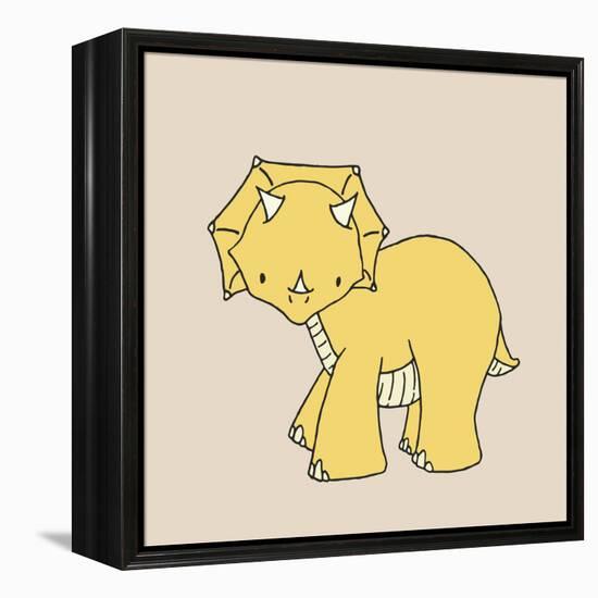 Little Triceratops-Designs Sweet Melody-Framed Stretched Canvas