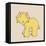 Little Triceratops-Designs Sweet Melody-Framed Stretched Canvas