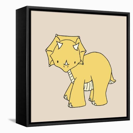 Little Triceratops-Designs Sweet Melody-Framed Stretched Canvas