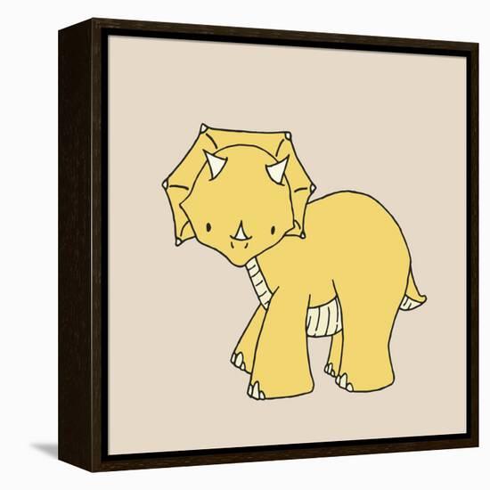 Little Triceratops-Designs Sweet Melody-Framed Stretched Canvas