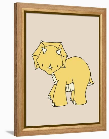 Little Triceratops-Designs Sweet Melody-Framed Stretched Canvas