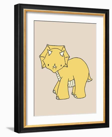 Little Triceratops-Designs Sweet Melody-Framed Art Print