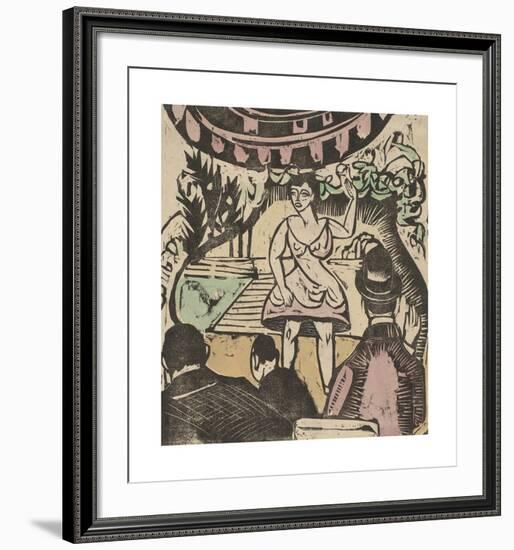 Little Variety Act with Singer-Ernst Ludwig Kirchner-Framed Premium Giclee Print