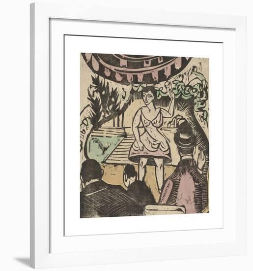 Little Variety Act with Singer-Ernst Ludwig Kirchner-Framed Premium Giclee Print